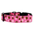 Unconditional Love Confetti Dots Nylon Collar Bright Pink Medium UN749595